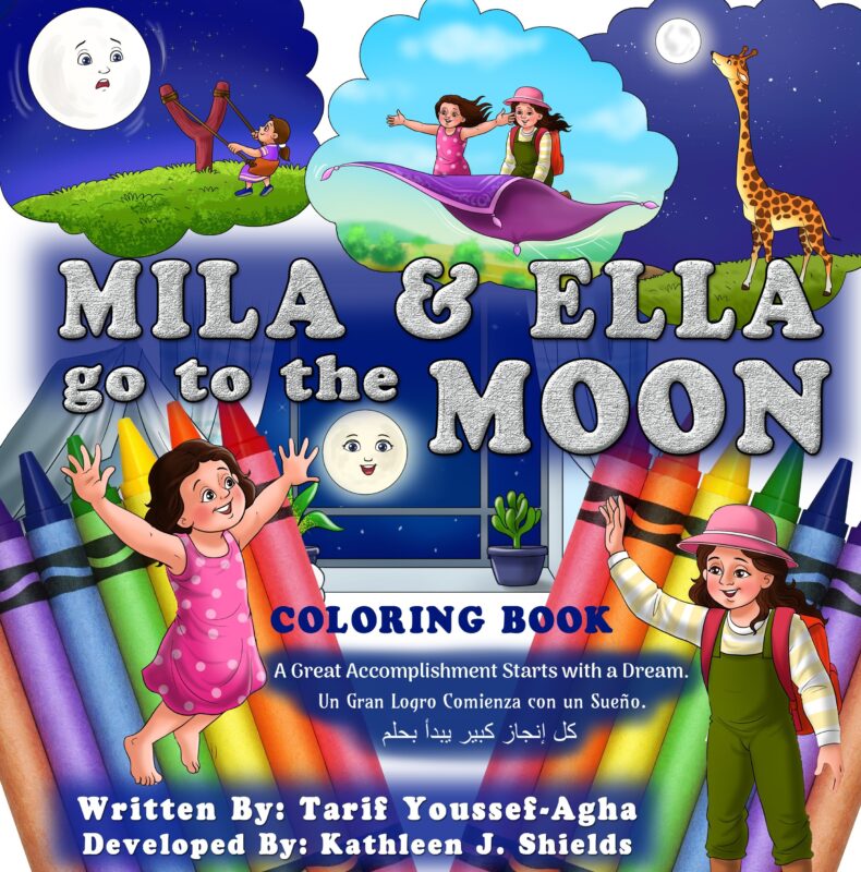 Mila & Ella Go To The Moon | Coloring Book